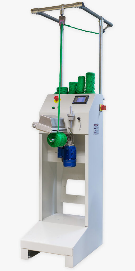 Máquina bobinadora de trapillo